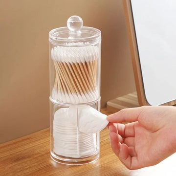 Dispensador Acrilico para Hisopo y Algodon